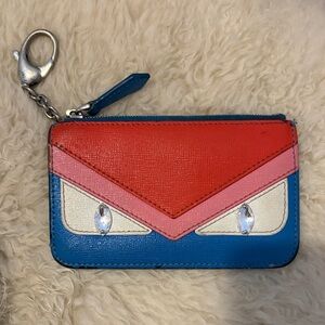 *authentic* Fendi Monster Leather Card Case